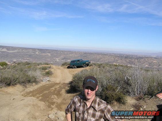 Unsuspecting picture of me (Greg) and CanuckinaBroncos (Ian) hat bill in the right corner, and ToyKeepers (?) Bronco in the background