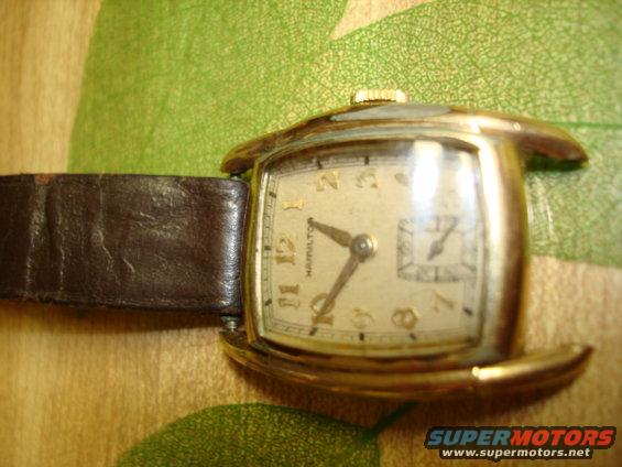 Hamilton wristwatch with brown leather band