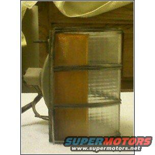 Corner light assembly with amber and clear sections