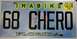 1968 Ford Ranchero - Florida license plate reads 'IMAGINE 68 CHERO' with an expiration date of 02-08.