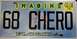 1968 Ford Ranchero - Custom Florida license plate reads '68 CHERO' and 'IMAGINE', with an expiration sticker from 02-08.