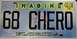1968 Ford Ranchero - A Florida license plate with the vanity text 'IMAGINE 68 CHERO' is shown, an expiration sticker from February 2008.