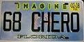 License plate reading "68 CHERO" with "IMAGINE" above and "FLORIDA" below