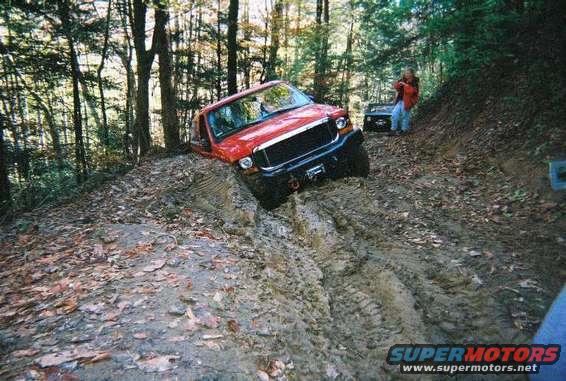 Harry and the Super Duty on the way to Slick Rock