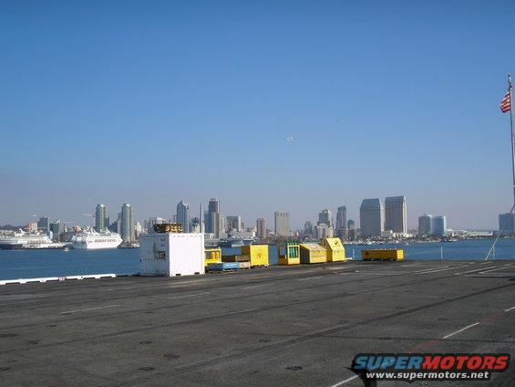 looking across the bay toward the USS Missouri  Museum.