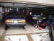 just inside the garage...