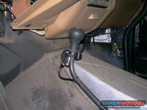 Hand throttle in 1989 Ford Bronco interior