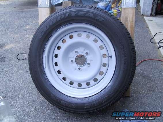 Primed wheel. 
