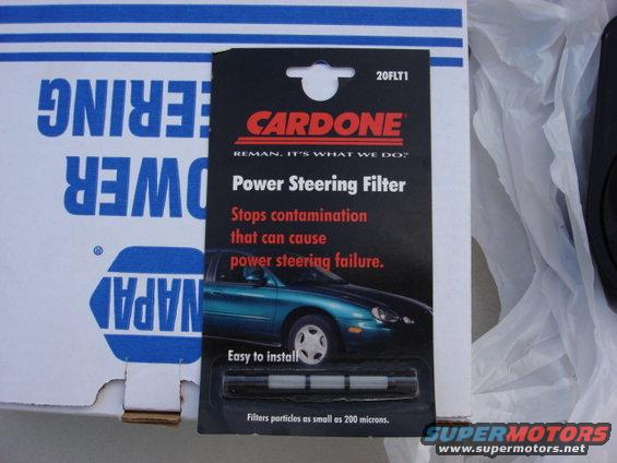 powersteering11.jpg with a new pump you should get a new filter $1.50 cheap insurance for a new pump and needed for the lifetime warrenty