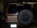 1984 Ford Bronco II - Rear view of a 1984 Ford Bronco II, an external spare tire and an OBoffroad.com sticker.