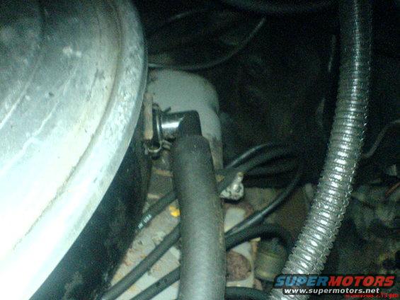 rounded out the job by attaching the hose back onto the air filter cover