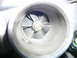 1996 Ford Probe - The compressor wheel of a turbocharger shows signs of wear and tear.