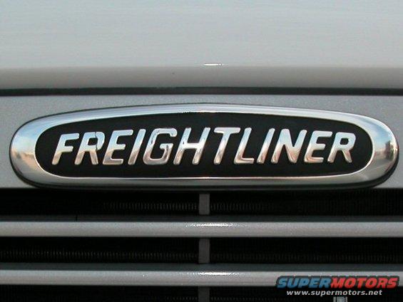 Freightliner emblem on a grille