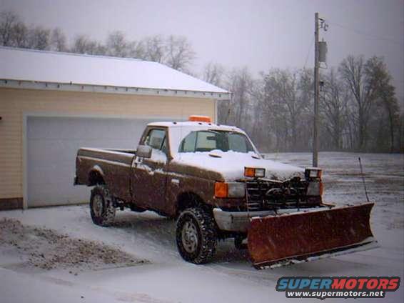 snowin' pretty good now, had to put the plow on