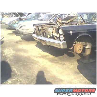 1972 Ford Ranchero front end, missing grille and headlights
