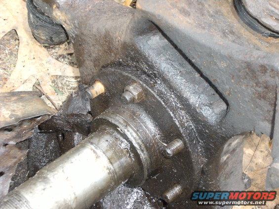 spindle1.jpg First, take off all 6 nuts holding the spindle on the knuckle. This one didnt want to come off.