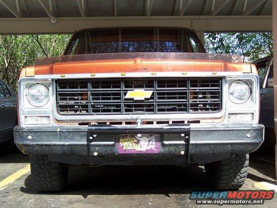 1979 Chevrolet C/K Pickup front view with grille and bumper