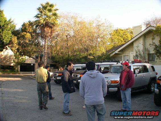 Silver 2007 Toyota FJ Cruiser parked with others