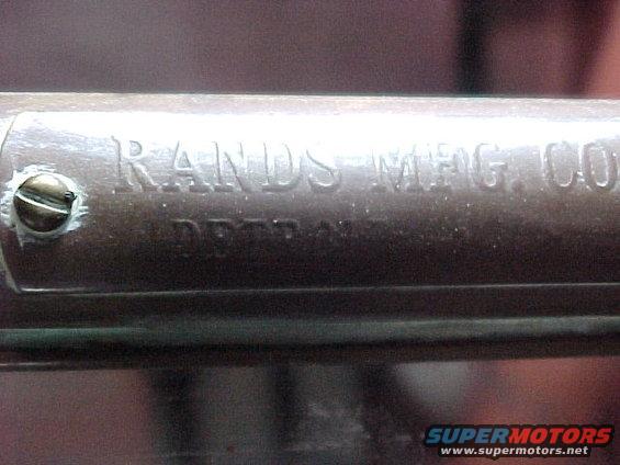Rands windshield placard