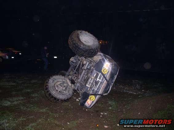 cherrypoppn03.jpg You know yer white trash if ya flip yer rig in yer front yard...