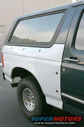 1986 Ford Bronco rear quarter panel and removable hardtop