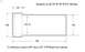 1991 Ford Bronco - Diagram shows a part with detailed measurements and specifications for its use with tubing.