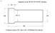 1991 Ford Bronco - This diagram shows the specifications for a part, including its dimensions and material.