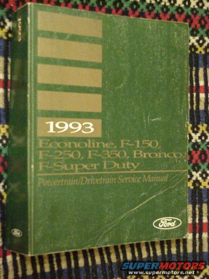1993 Ford Powertrain / Drivetrain Service Manual