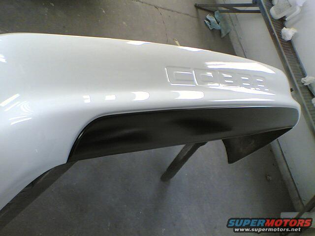 Rear bumper with black undercarriage