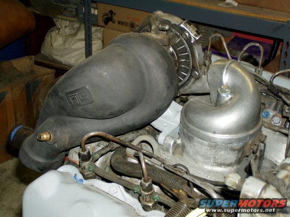 ATS Turbo mounted on 7.3L International IDI Diesel