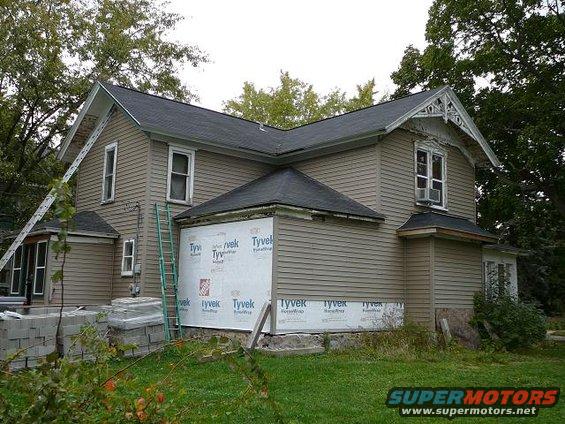Good look at condition of original foundation
