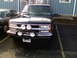 1998 Chevrolet Tahoe - Front view of a 1998 Chevrolet Tahoe, equipped with a bull bar and multiple auxiliary lights.