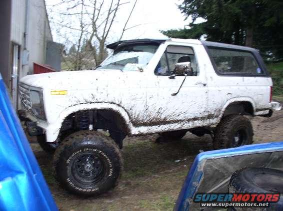 Raining mud.