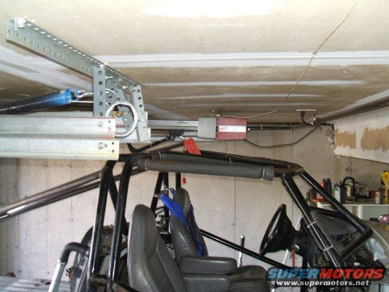 Roll cage interior with bucket seats and steering wheel
