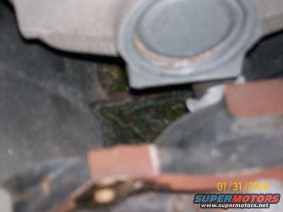 Intake manifold gasket, close-up view