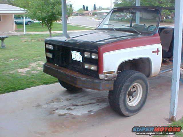 final product of bumper #1.  it soon was traded to my friend Capitalj for enough metal to rebuild a smaller version.  he cut it shorter and made a rear bumper for his BroncoII