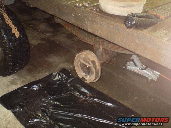 got the axle shaft out for the welding.