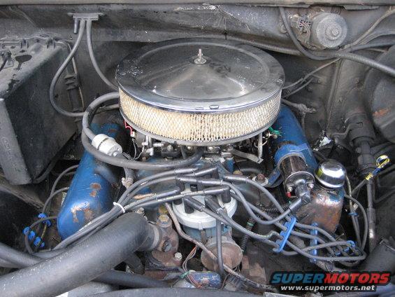 Ford 351M, Edelbrock Performer 4-Barrel 600cfm Carb, Edelbrock Performer 400 Intake Manifold, Edelbrock Performer-Plus Camshaft w/ .484" Lifters, Hedman Headers, Flowmaster Exhaust System