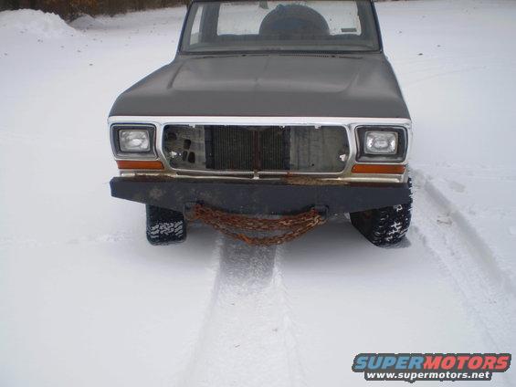 The front bumper and tow points... And missing grill