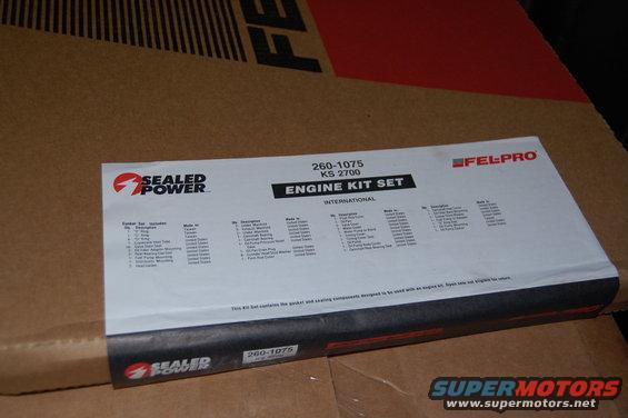Sealed Power engine kit set box with part number 260-1075 KS 2700