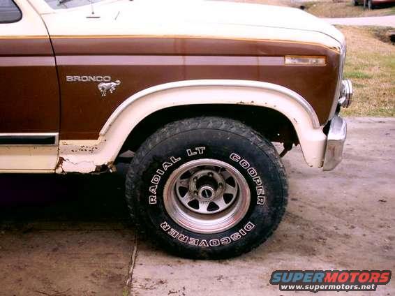 Right side with tire back on.