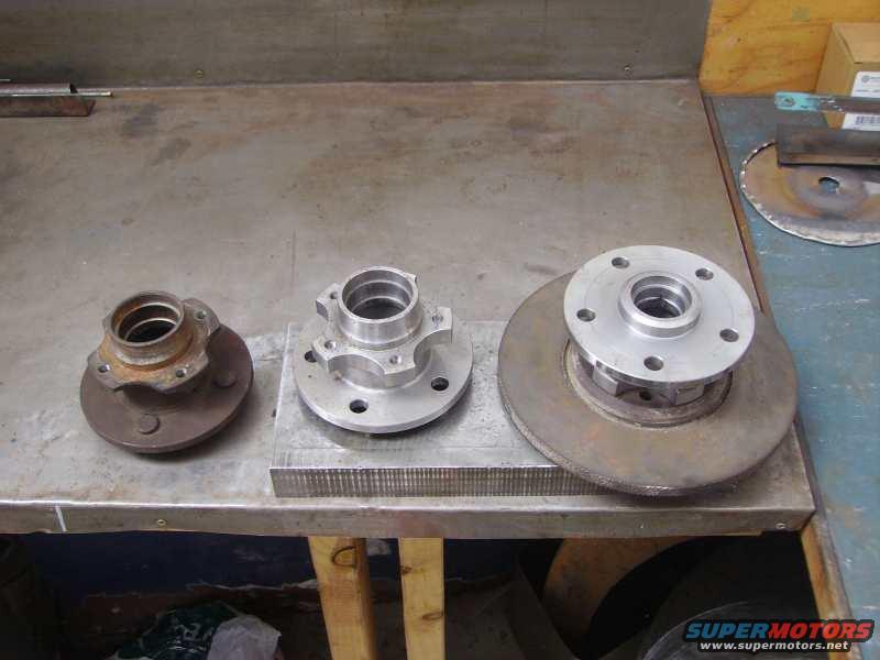 Old and new front hubs