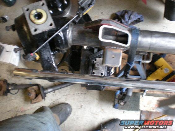 Differential housing with custom bracketry and chrome tube