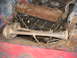 1949 Chevrolet C/K Pickup - View of the engine bay, dual horns and significant rust on engine parts.