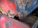 1949 Chevrolet C/K Pickup - Close-up of heavily rusted vehicle frame components, showing significant corrosion and damage.