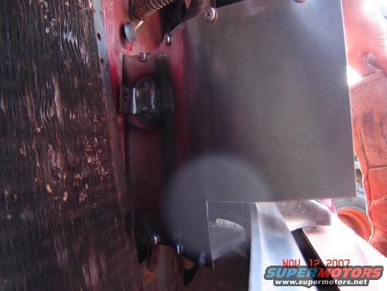 mounting tabs for the ram air to the radiator support