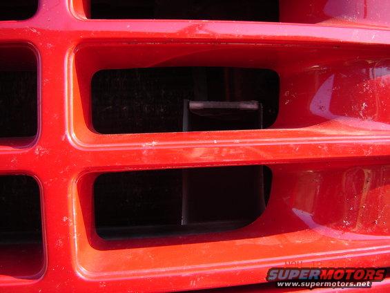 New intake behind my shiny red grille