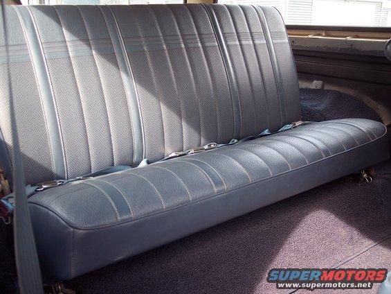Rear bench seat is in excellent shape