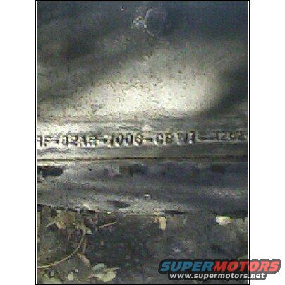 Part number RF-02AB-7006-CB W1-1262 stamped on metal