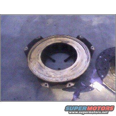 Clutch pressure plate and disc on a flat surface